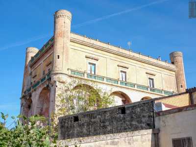 Il lato destro della villa � speculare a quello opposto e presenta alla base il vecchio frantoio...